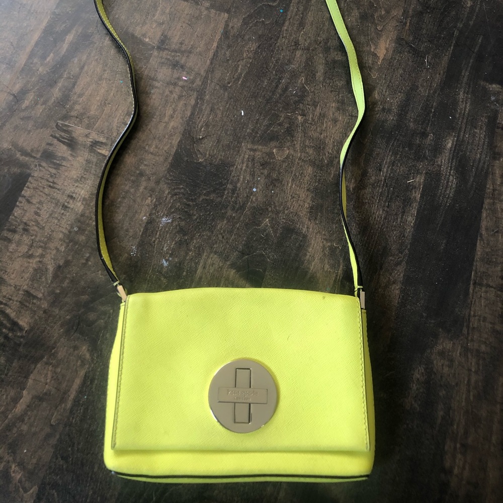 Neon Yellow Kate Spade Mini Purse